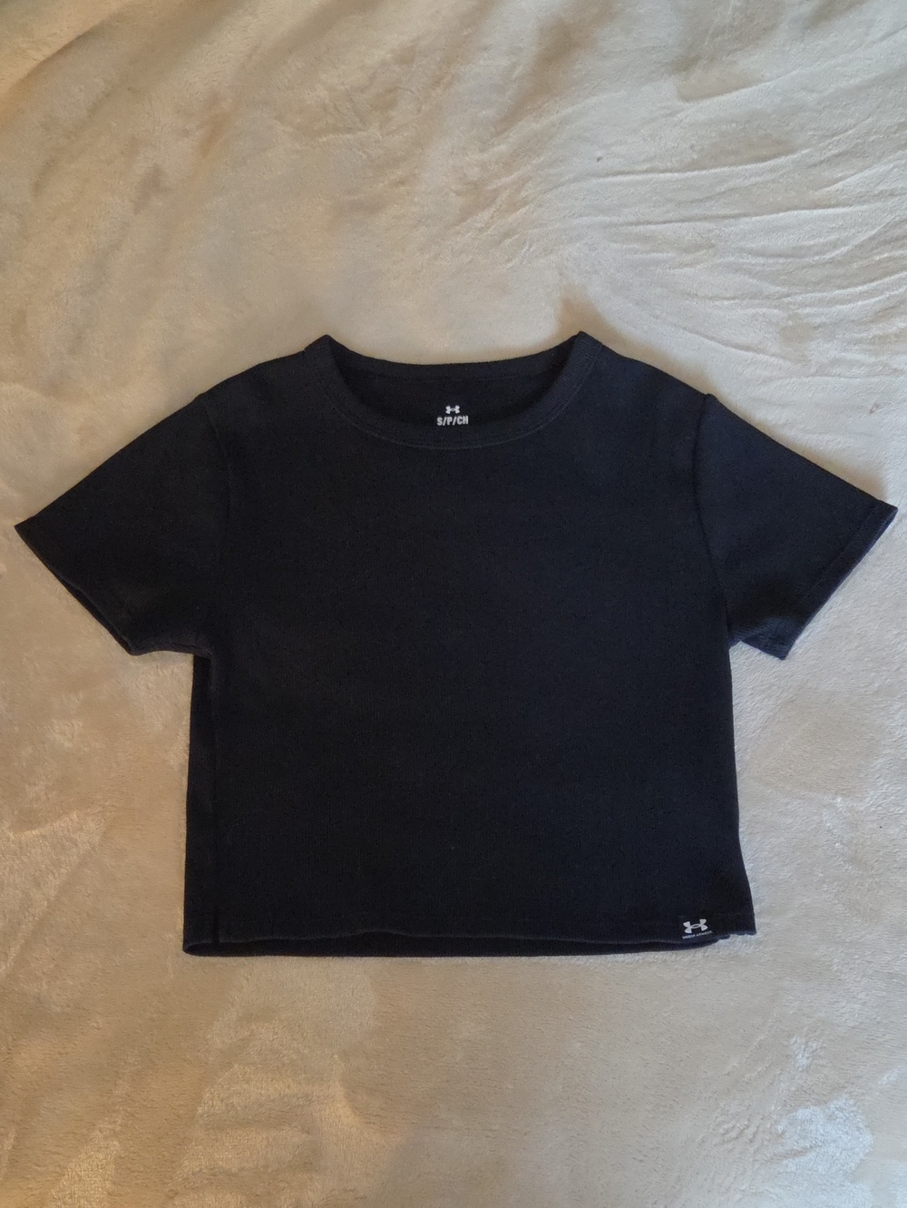 Under Armour Black Short Sleeve Athletic Fitted Tee